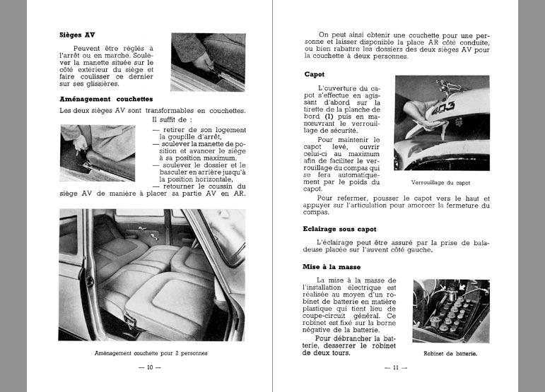 Notice d'utilisation Peugeot 403