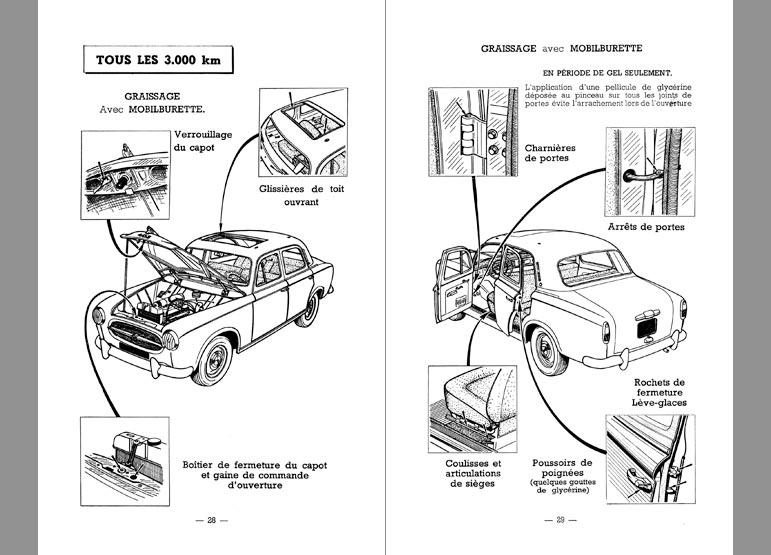 Notice d'utilisation Peugeot 403