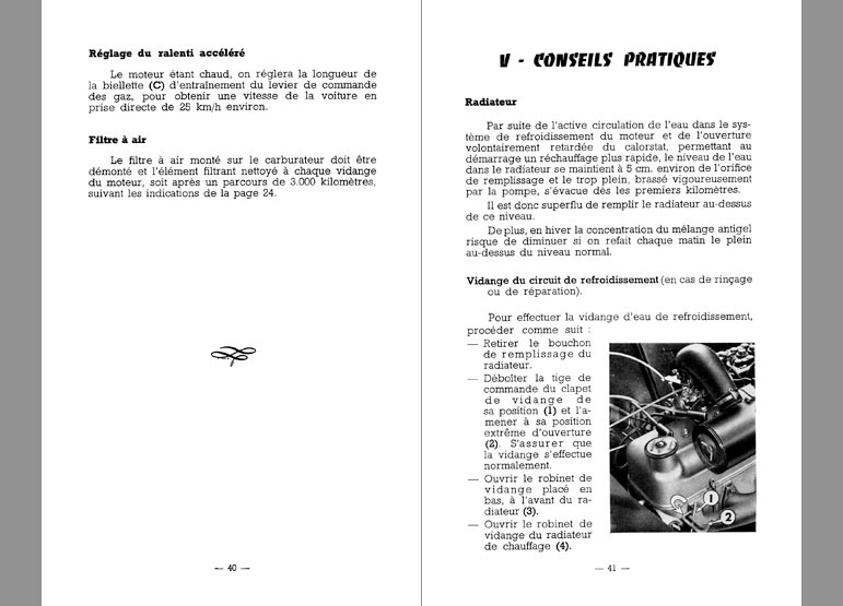 Notice d'utilisation Peugeot 403