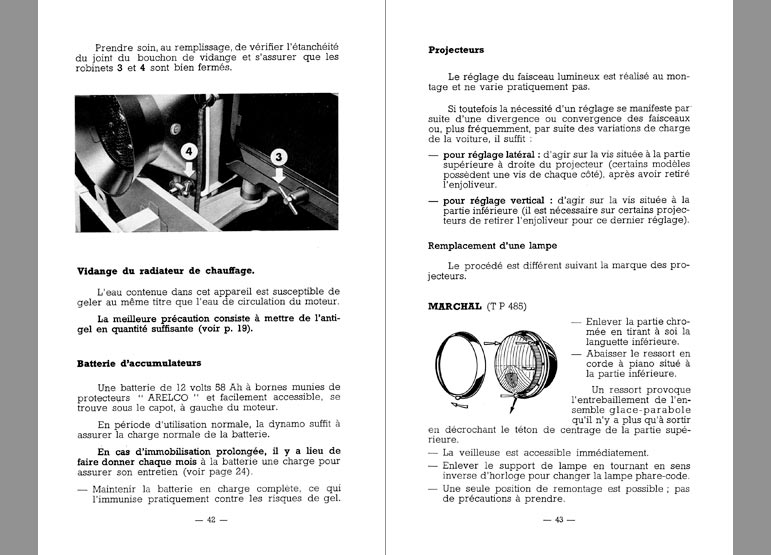 Notice d'utilisation Peugeot 403